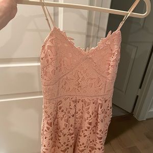 Self-Portrait Lace Dress - Pink - size extra small XS